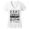 Born In February Women's V-Neck T-Shirt
