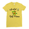 world's best mama Ladies Fitted T-Shirt