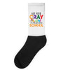Get Your Cray On It's Last Day Of School Socks