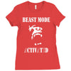 beast mode Ladies Fitted T-Shirt