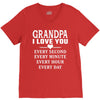 I Love You Grandpa V-Neck Tee