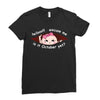 October Peeking Out Asian Baby Girl Ladies Fitted T-Shirt