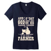 the 8th day god made farmers Women's V-Neck T-Shirt