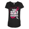 this girls heart Maternity Scoop Neck T-shirt