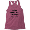 all the dogs Racerback Tank