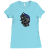 skull modile head Ladies Fitted T-Shirt