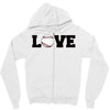 love baseball Zipper Hoodie