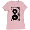 oldschool cassette Ladies Fitted T-Shirt