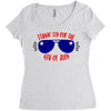 stayin' fly for the 4th of july Women's Triblend Scoop T-shirt