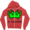 arcade player 2 Zipper Hoodie