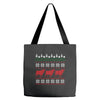 cow christmas Tote Bags
