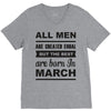 all men are created equal march V-Neck Tee
