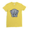 kids elephant Ladies Fitted T-Shirt