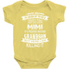 Super Cool Mimi Of A Freaking Awesome Grandson Baby Onesie