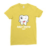 First Tooth Date Ladies Fitted T-Shirt