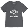 The Best Father Was Born In December V-Neck Tee