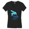 mega water Women's V-Neck T-Shirt