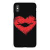 lip print heart iPhoneX