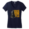 Coolest Dad Ever Next to Darth Vader of Course Women's V-Neck T-Shirt