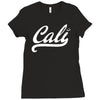cali black logo Ladies Fitted T-Shirt