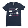 camping kinda girl Ladies Fitted T-Shirt
