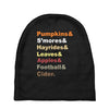 fall helvetica Baby Beanies