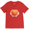 peach t V-Neck Tee