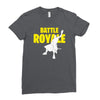 ride the rocket battle gaming Ladies Fitted T-Shirt