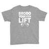 bro do you even lift baseball raglan Youth Tee