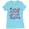 let's drift away Ladies Fitted T-Shirt