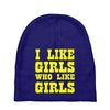 i like girls who like girls Baby Beanies