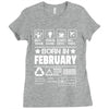 Born In February Ladies Fitted T-Shirt