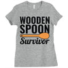 wooden spoon survivor (2) Ladies Fitted T-Shirt