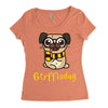 gryffindog pug Women's Triblend Scoop T-shirt