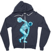 astronaut discus throwing Zipper Hoodie
