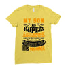 My Son Is Super Awesome His Momma Ladies Fitted T-Shirt