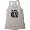 too clumsy Racerback Tank