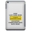 Under Construction Personalize Baby iPad Mini