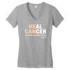 Heal Cancer Women's V-Neck T-Shirt