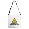 keep out of direct sunlight Adjustable Strap Totes