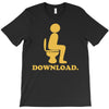 downloading poop T-Shirt