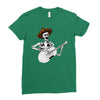 mexican skull Ladies Fitted T-Shirt