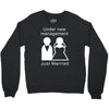 under new management   just married Crewneck Sweatshirt