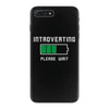 low battery introvert pun humor iPhone 7 Plus Case