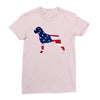 patriotic boxer Ladies Fitted T-Shirt