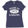 made in 1975 mens 40th birthday Ladies Fitted T-Shirt