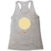 minimal solar system Racerback Tank