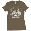 this is what an awesome chef looks like Ladies Fitted T-Shirt