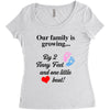 Our Family is Growing Women's Triblend Scoop T-shirt