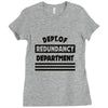 redundancy Ladies Fitted T-Shirt